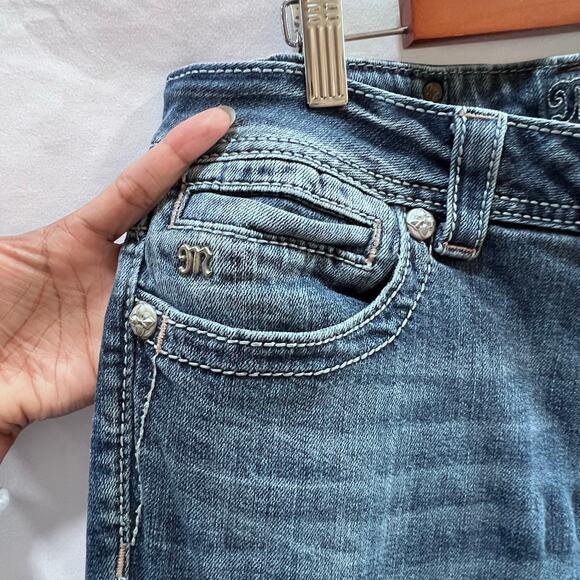 Miss Me Jeans Womens Bootcut Jeans with Embellished  Embroidered Back Pockets 30 - Picture 4 of 15